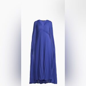 Emanuel Ungaro Joelle Plisse Cape Dress